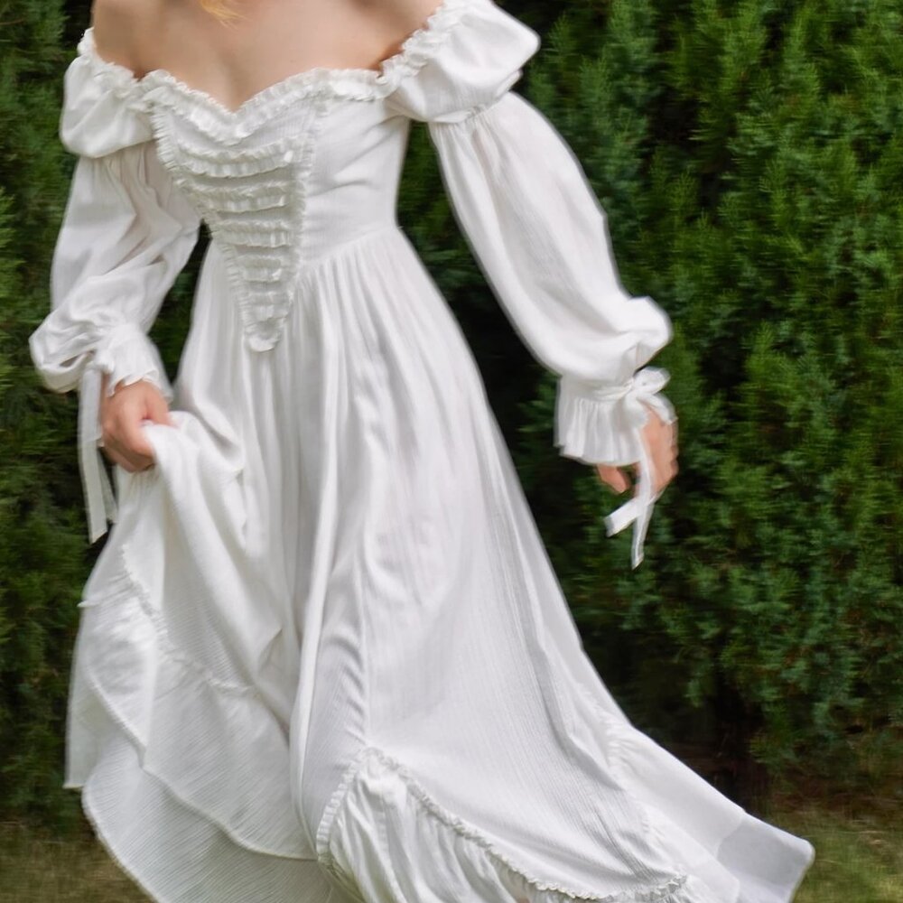 LaceMade- Fallen Angels Corset Dress- XS White